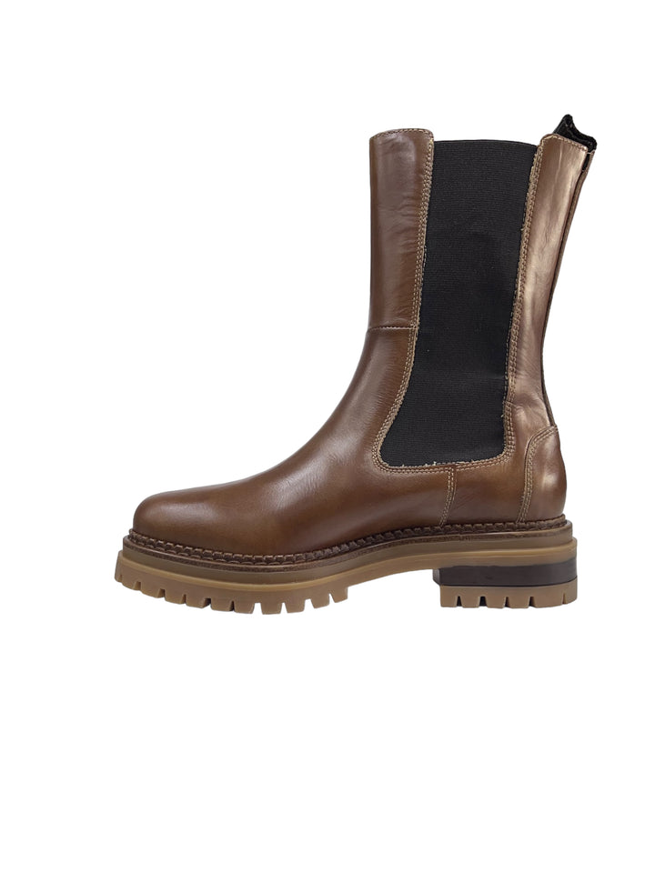 stivaletti donna pelle nero giardini art.i308950d400 cuoio