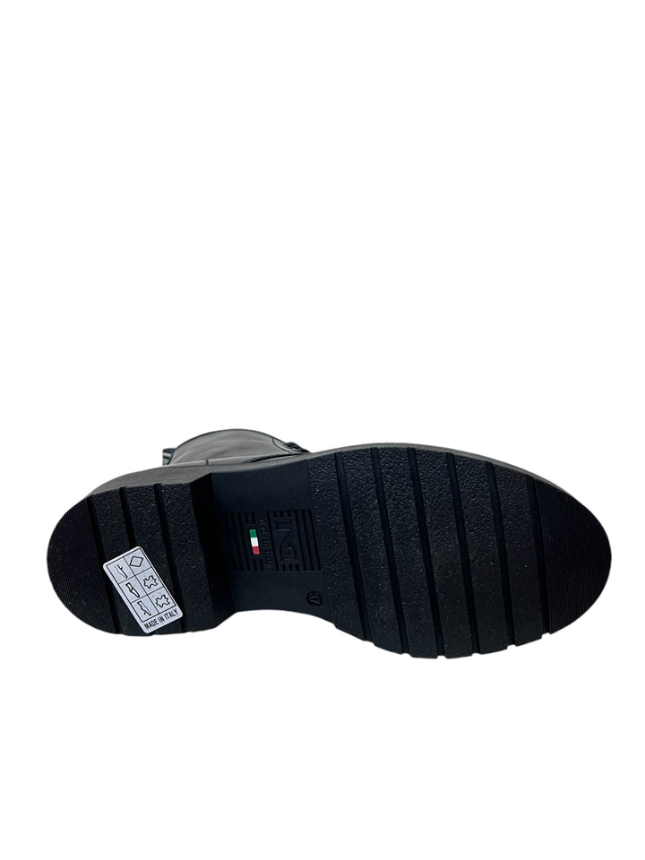 stivaletti allacciati donna pelle nero giardini art.i309183d100 nero