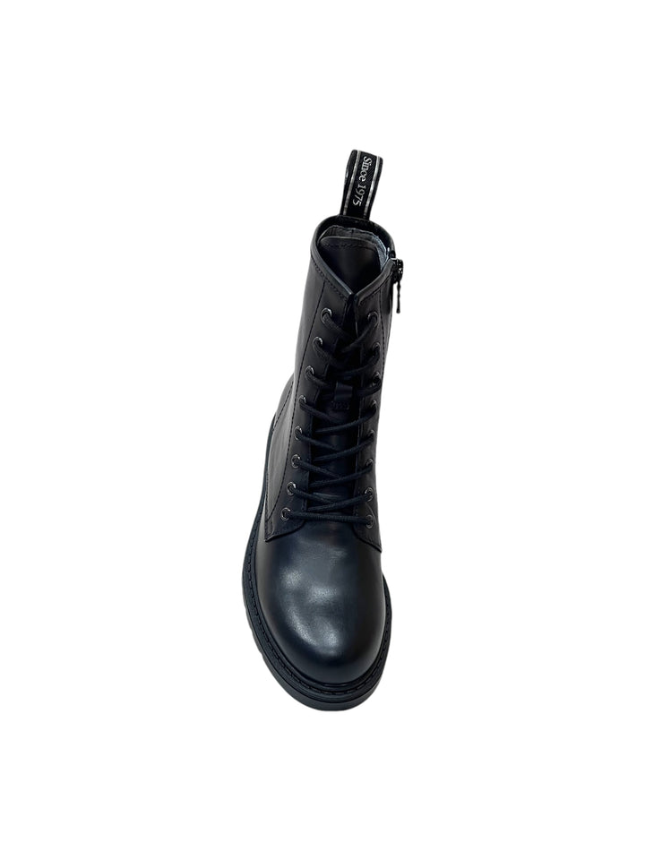 stivaletti allacciati donna pelle nero giardini art.i309183d100 nero