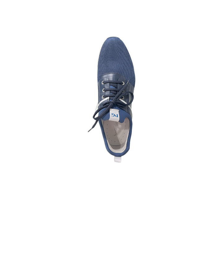 sneakers uomo pelle-tela nero giardini art. 930u207 blu