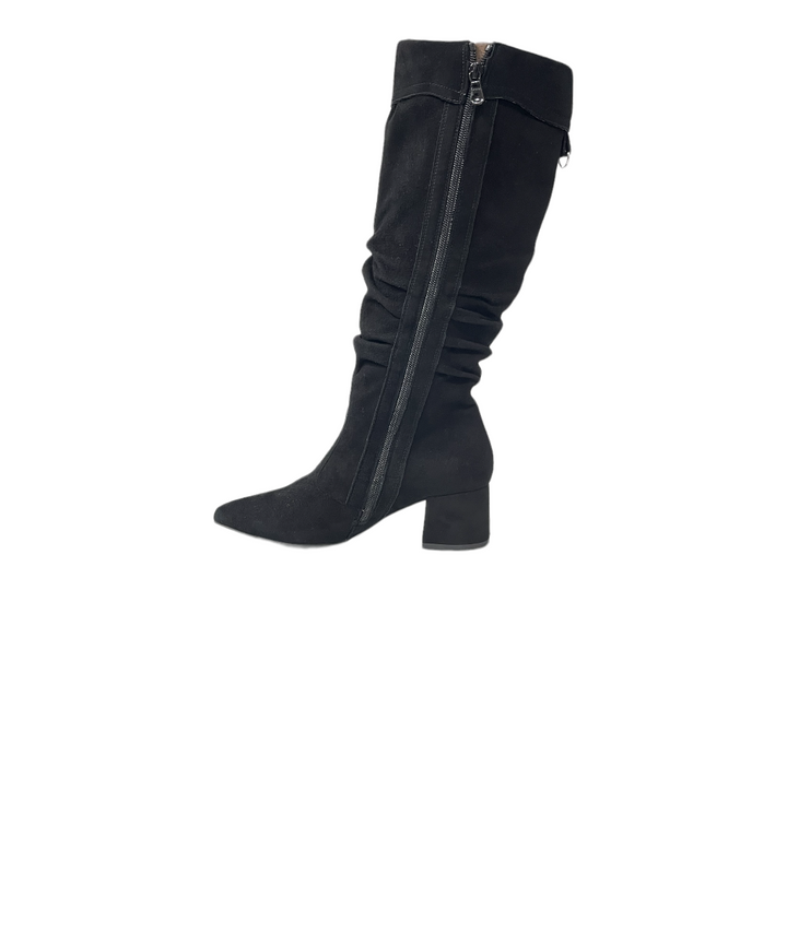 stivali donna pelle scamosciata nero giardini art. 9443d100 nero