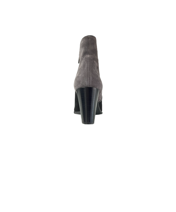 tronchetti pelle scamosciata perlato art. 9444 nero-antracite