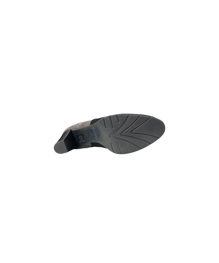 tronchetti pelle scamosciata perlato art. 9444 nero-antracite