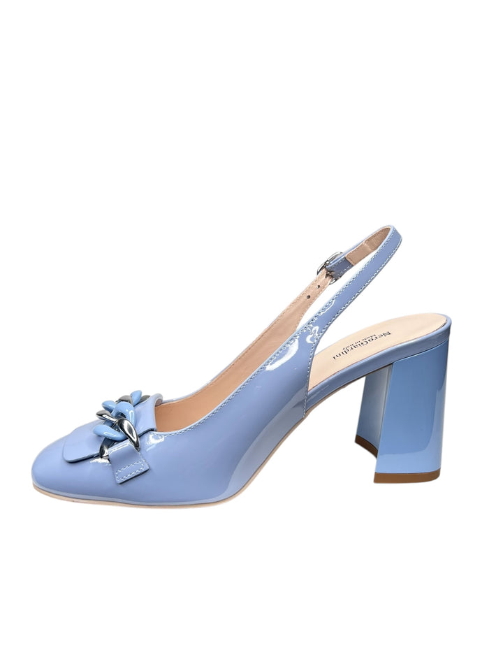 slingback donna pelle nero giardini art.e509490d210 celeste