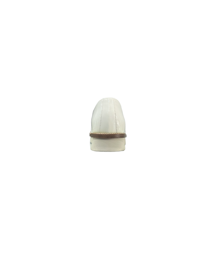 stringate donna pelle lucida frau art. 94s1 bianco