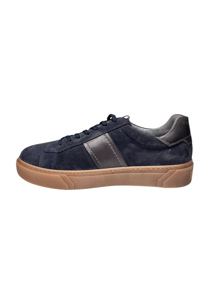 sneaker uomo pelle blu