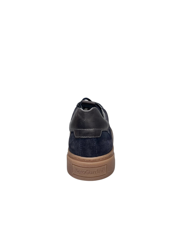 sneaker uomo pelle blu
