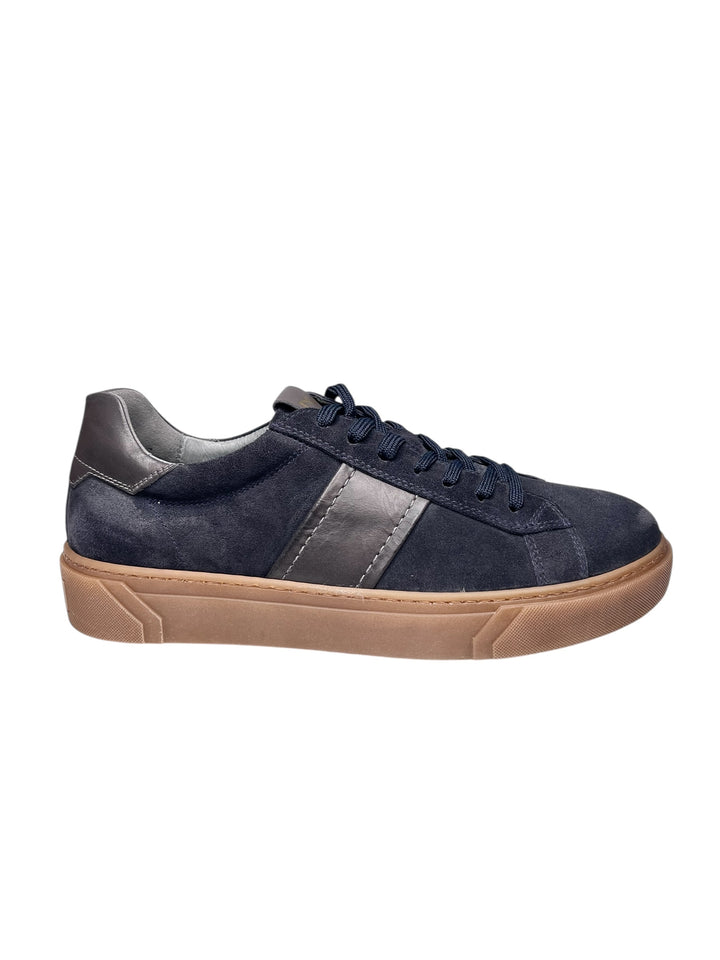 sneaker uomo pelle blu