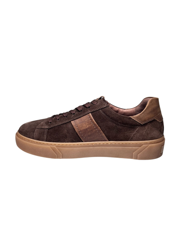sneaker uomo pelle testa di moro