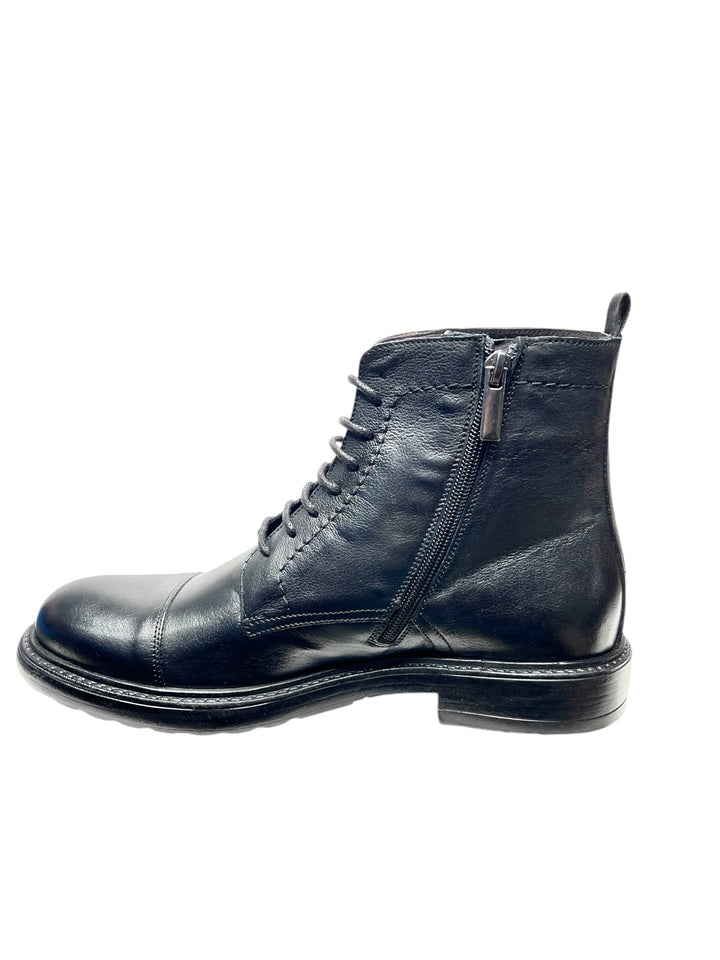 stivaletti uomo pelle exton art.9824 nero