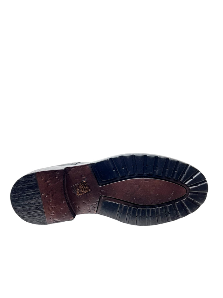 stivaletti uomo pelle exton art.9824 nero