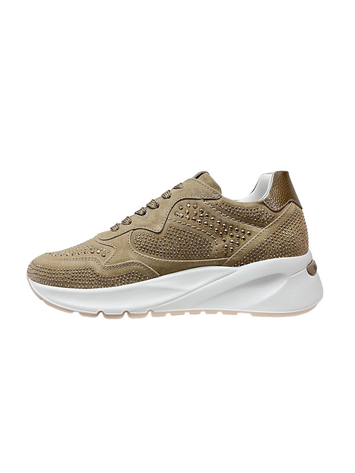 sneakers donna pelle nero giardini art. e409855d421 camel