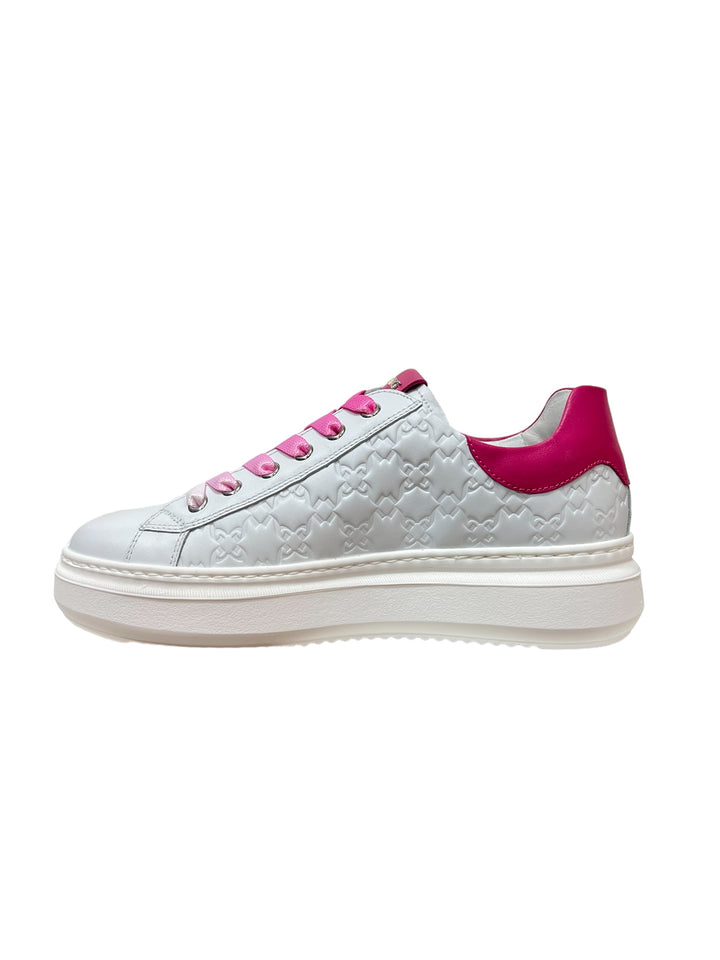 sneakers donna pelle nero giardini art. e409913d707 bianco