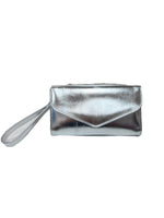 pochette donna vernissage -pelle art. b123 ARGENTO