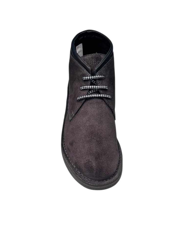 polacchine uomo pelle scamosciata asfalto