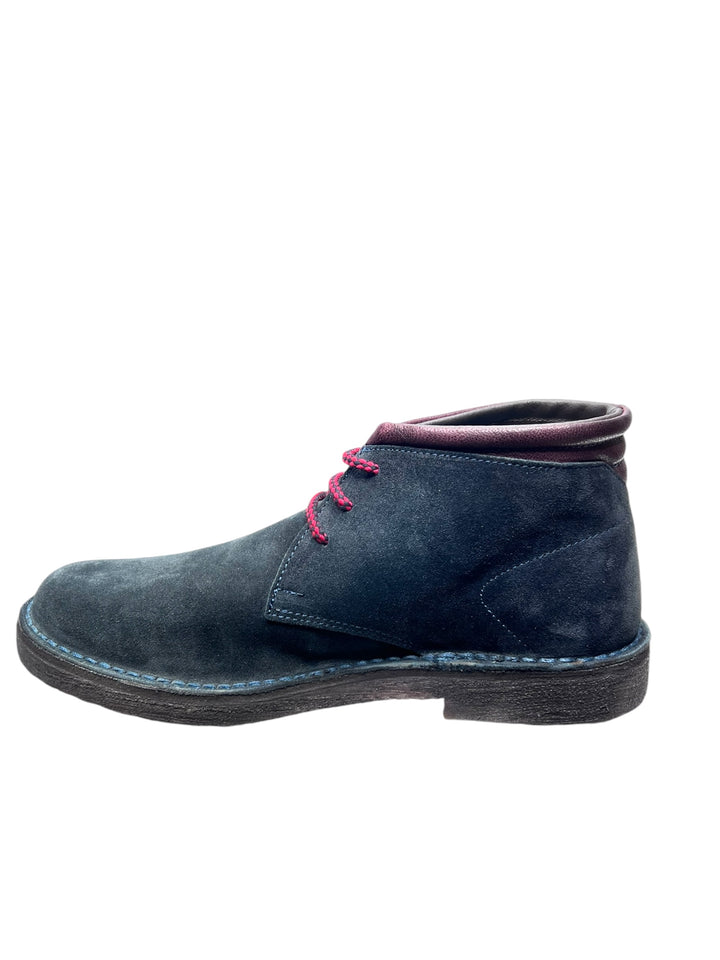 polacchine uomo pelle kebo art.ba2001 blu notte