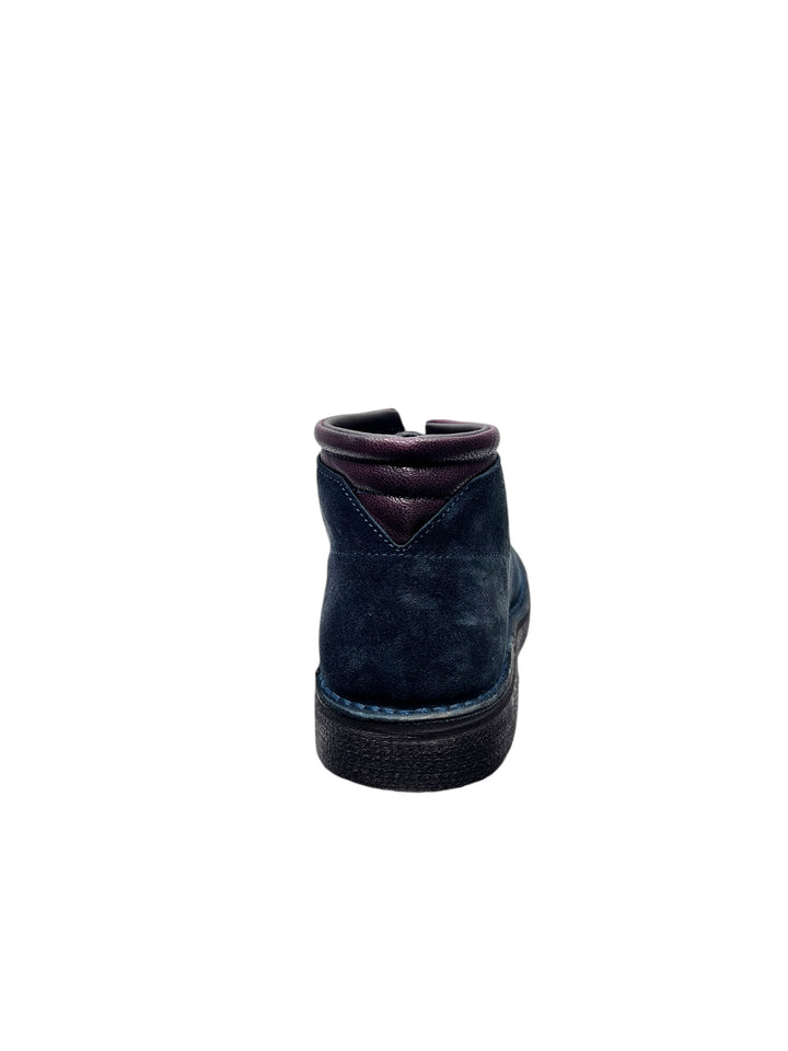 polacchine uomo pelle kebo art.ba2001 blu notte