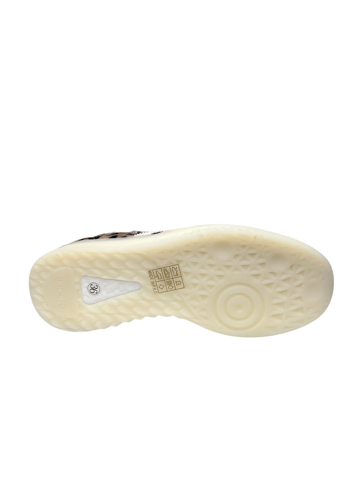 sneaker donna pelle leopard