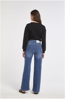 pantalone jeans donna cafènoir art. c7jj0079b048 blu medio