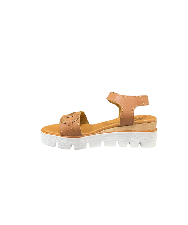 sandali donna pelle cinziasoft art.ca140581004 WHISKY