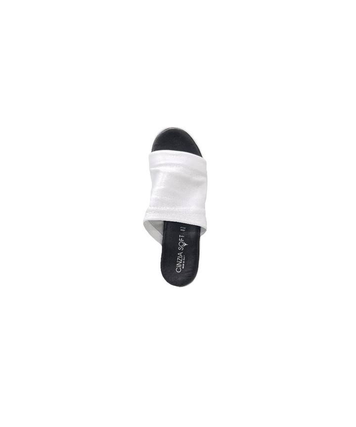 ciabatta donna pelle cinzia soft art.ca49263-001 BIANCO
