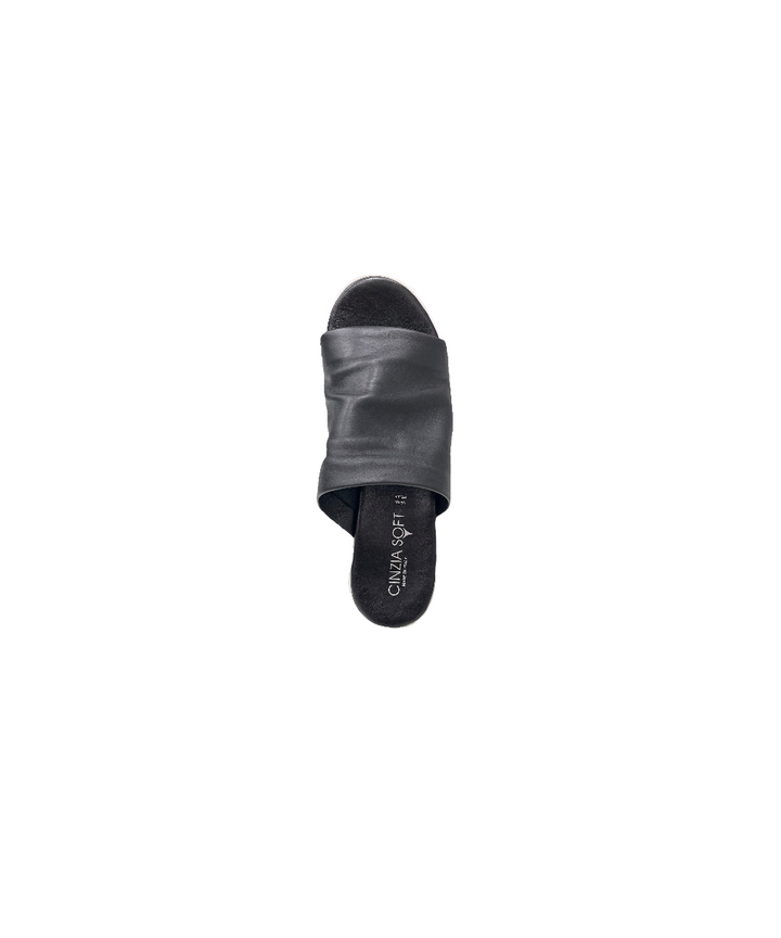 ciabatta donna pelle cinzia soft art.ca49263-003 NERO
