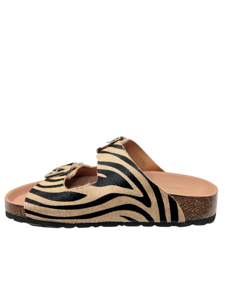 grunland ciabatta donna cuoio-animalier