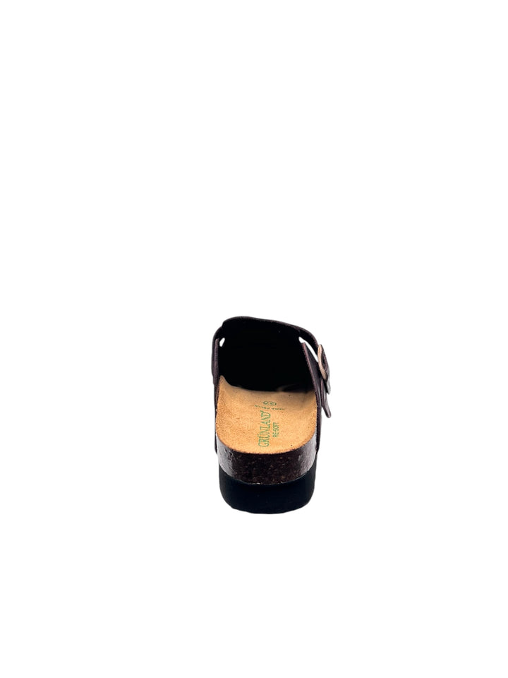 ciabatte donna pelle grunland hola art.cb2240 mogano