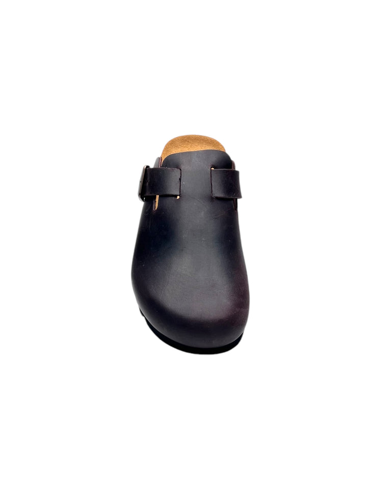 ciabatte donna pelle grunland hola art.cb2240 mogano