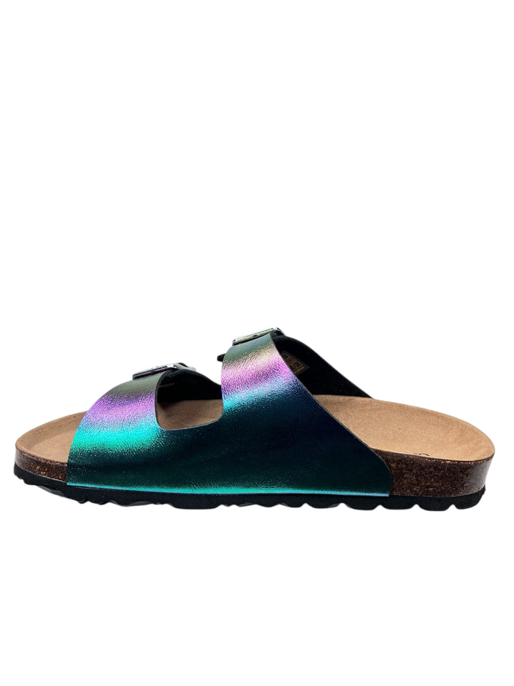 grunland ciabatta donna nero-metal