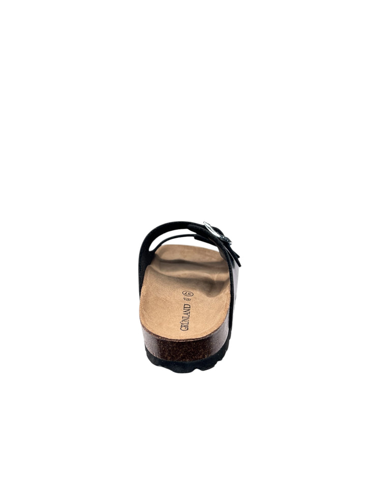 grunland ciabatta donna nero-metal