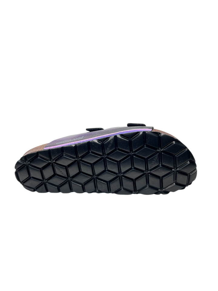 grunland ciabatta donna nero-metal