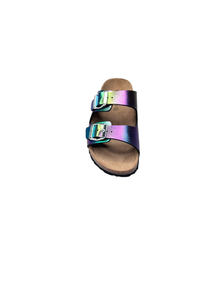 grunland ciabatta donna nero-metal