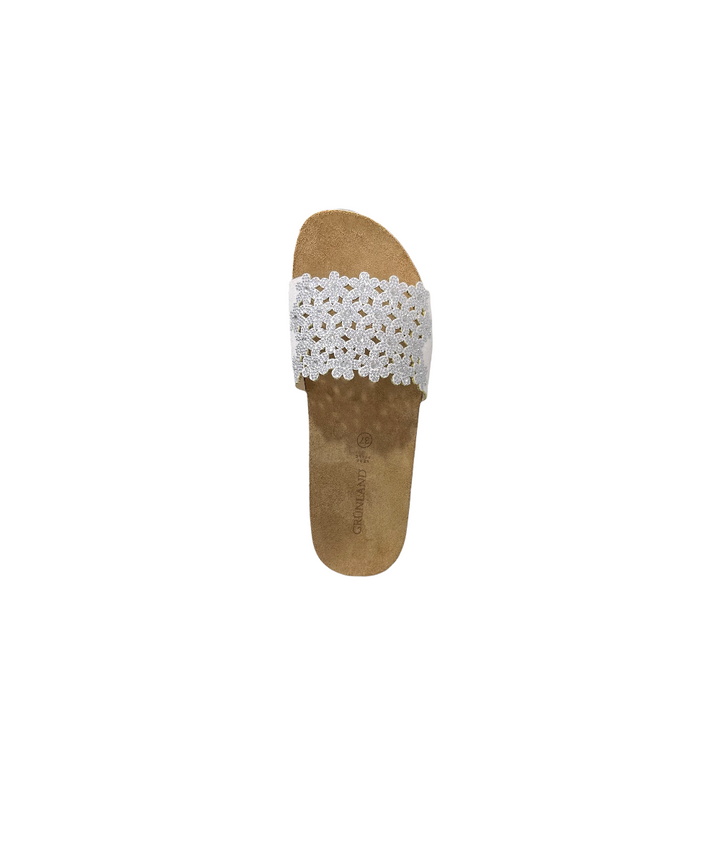 ciabatta donna grunland art. cb2475-470 bianco