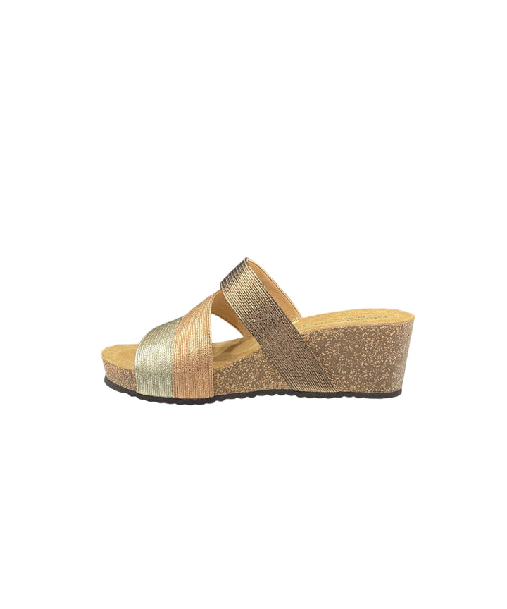 ciabatte donna grunland art. cb2564 platino multi