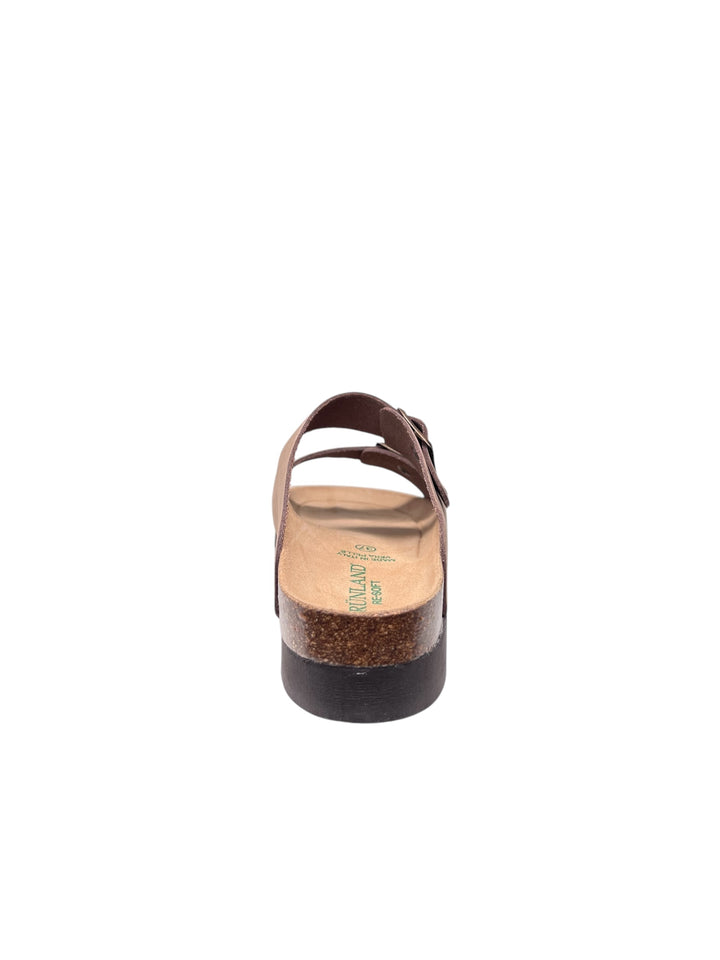 grunland ciabatta in pelle donna taupe