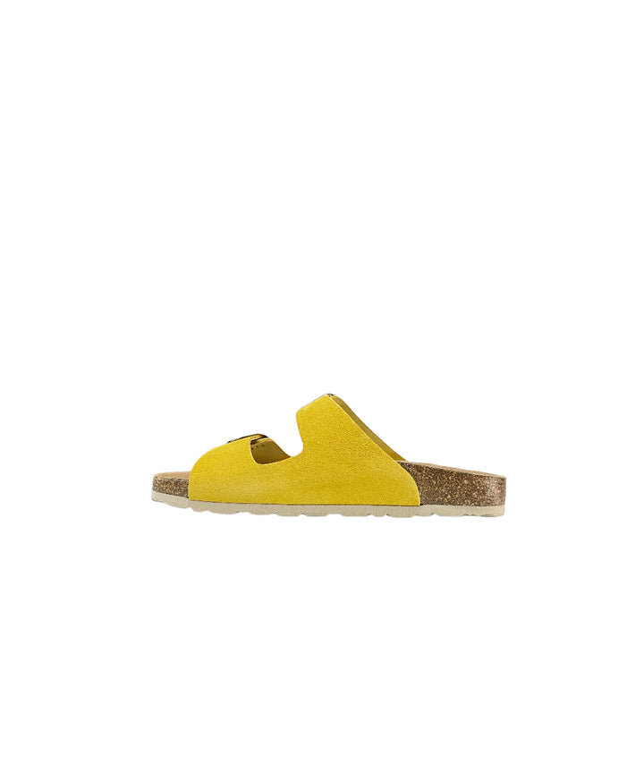 ciabatta donna pelle grunland art.cb2631-70  GIALLO