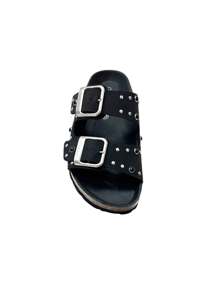 ciabatte doppia fibbia donna grunland re-soft enny art.cb3279 nero