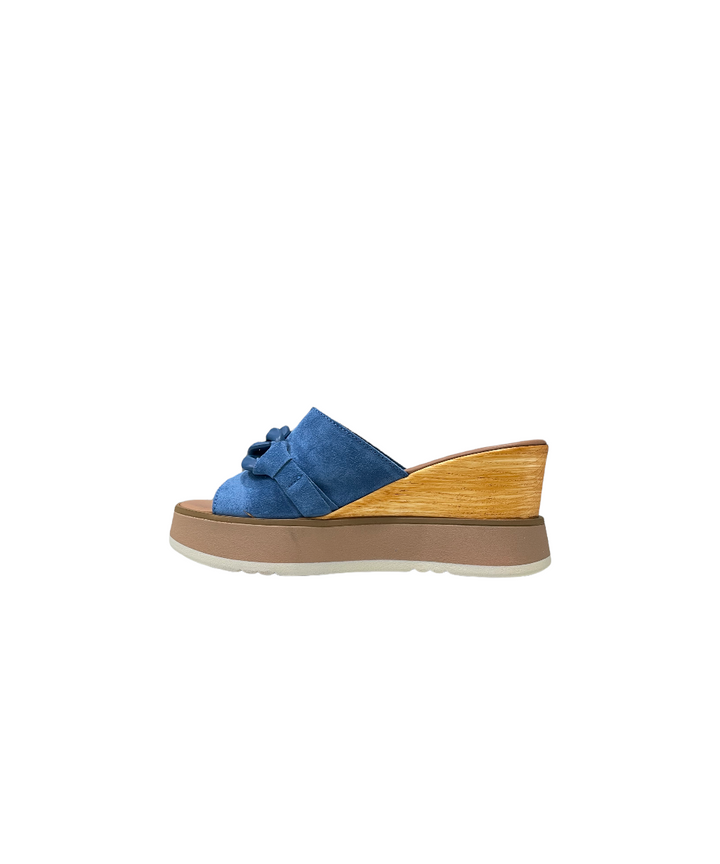 ciabatta donna pelle cinzia soft art.cb75574C-001 AZUL