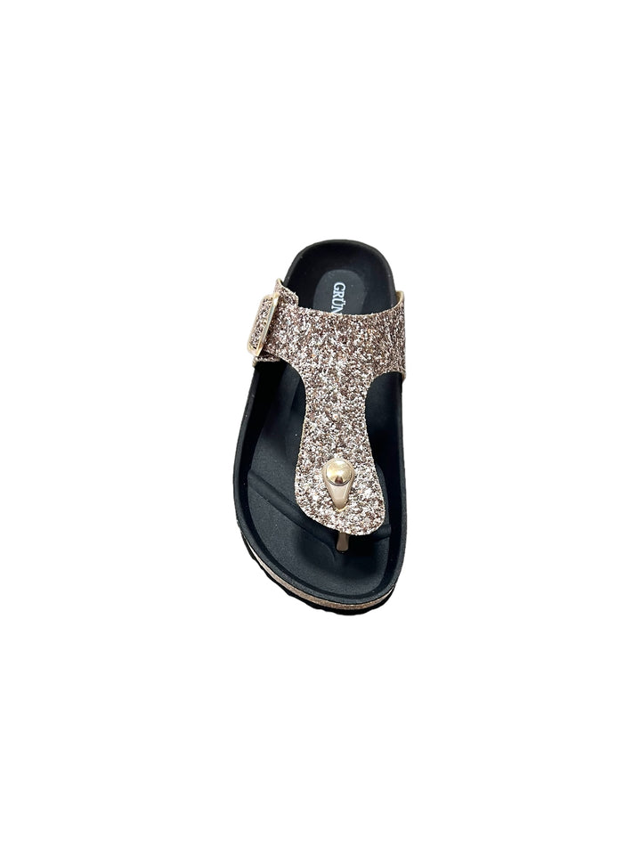 ciabatte glitter infradito donna grunland sara art.cc0011 cipria