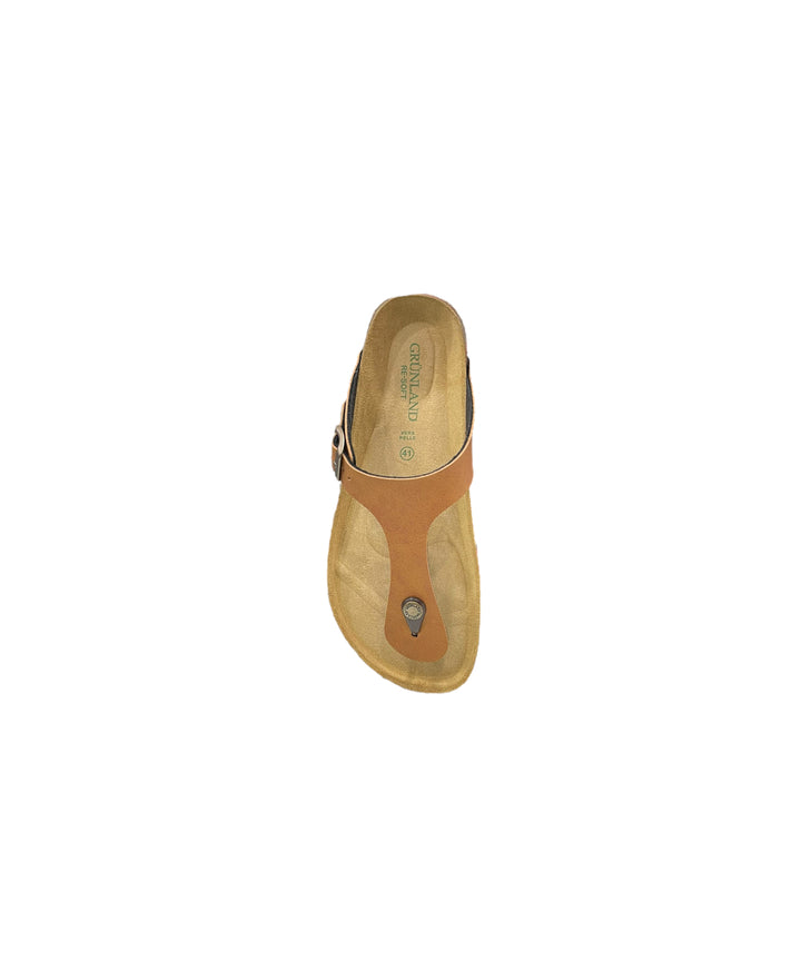 ciabatte infradito uomo pelle grunland art. cc0033 CUOIO