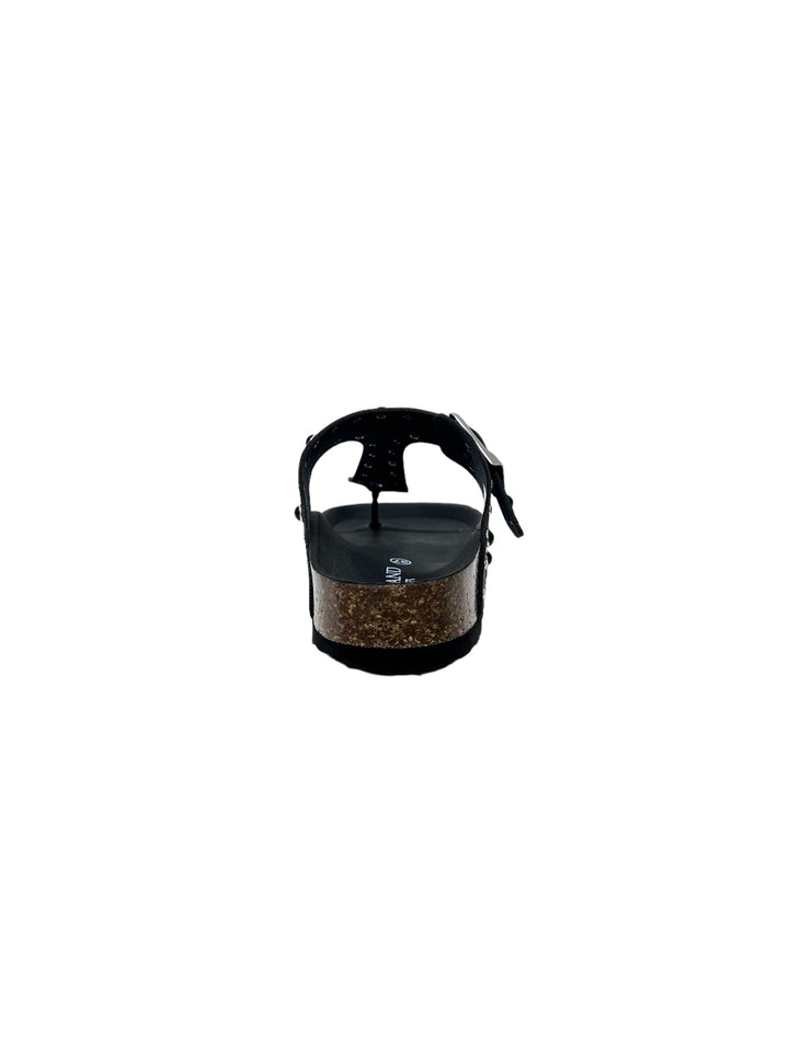 infradito donna pelle grunland re-soft enny art.cc0038 NERO