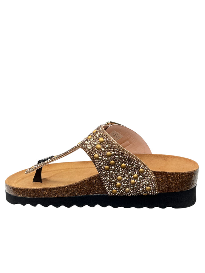 grunland ciabatte infradito donna  cipria