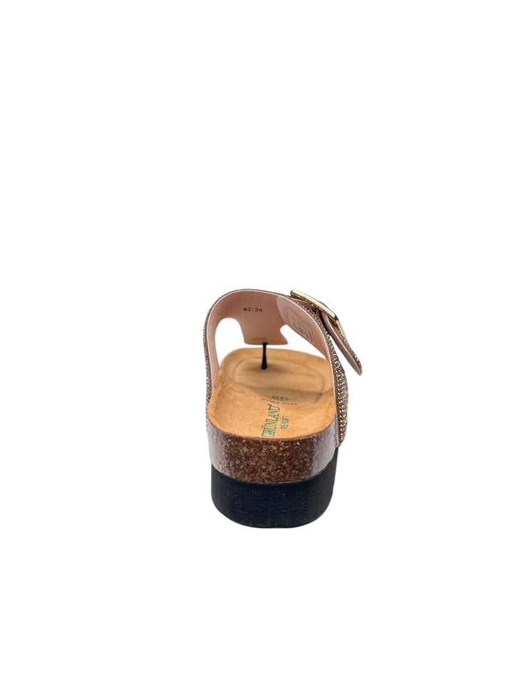 grunland ciabatte infradito donna  cipria