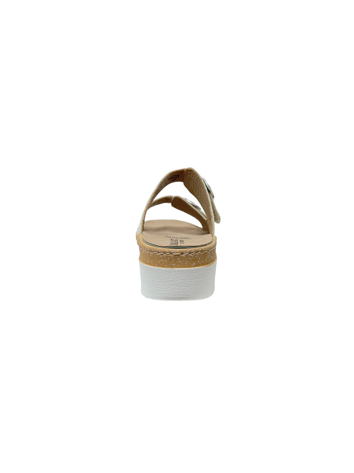 ciabatte donna pelle grunland moll art.ce0241 latte