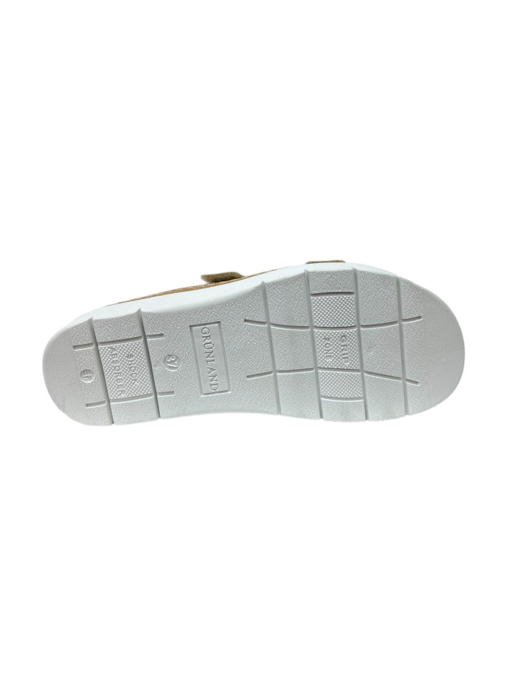 ciabatte donna pelle grunland moll art.ce0241 latte