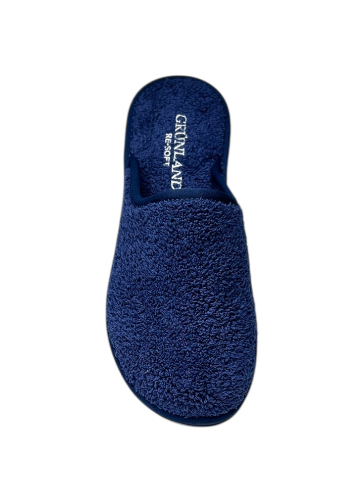 pantofola donna spugna blu