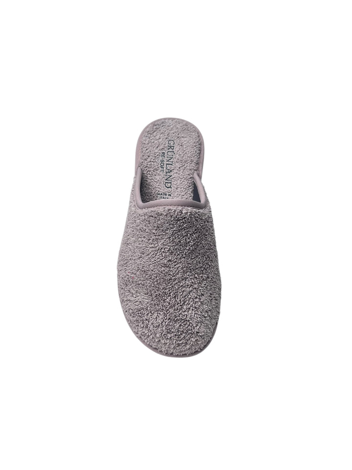 pantofola donna spugna grigio perla