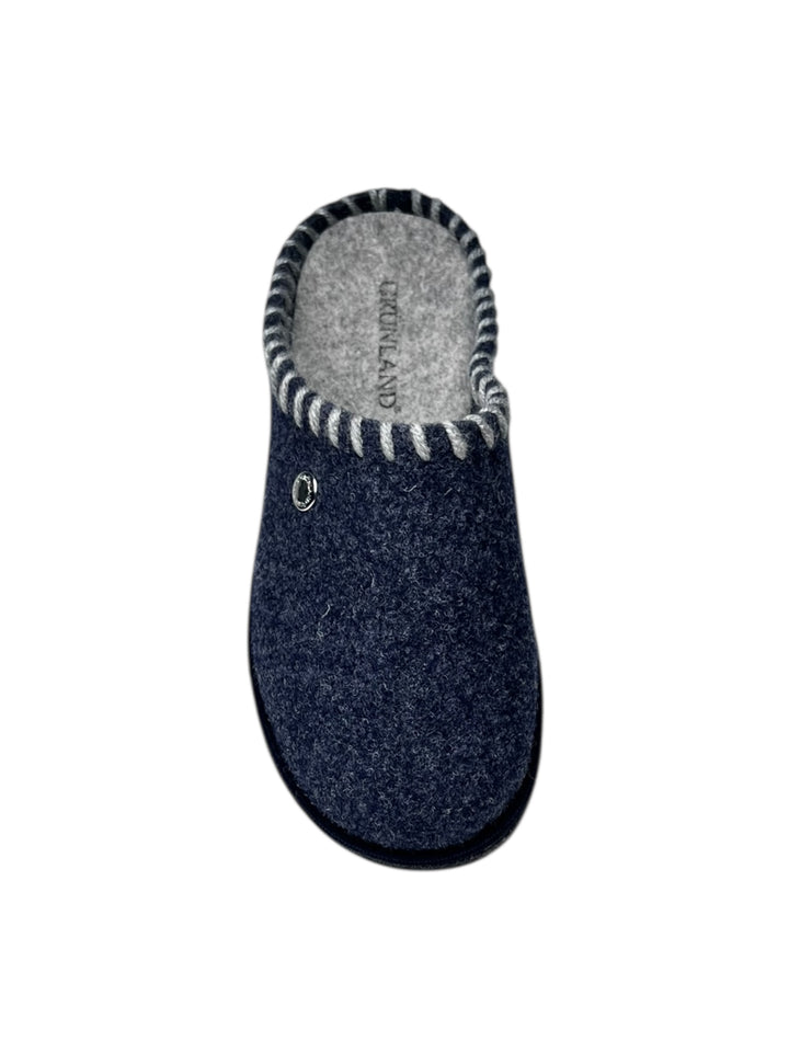 ciabatta donna navy-cenere