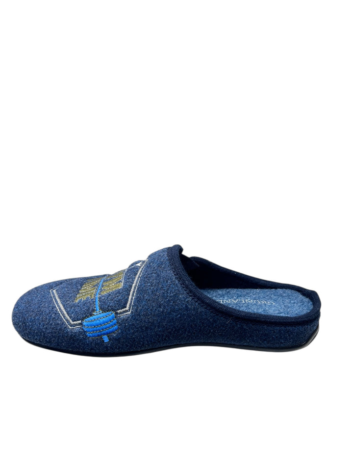 ciabatta uomo blu
